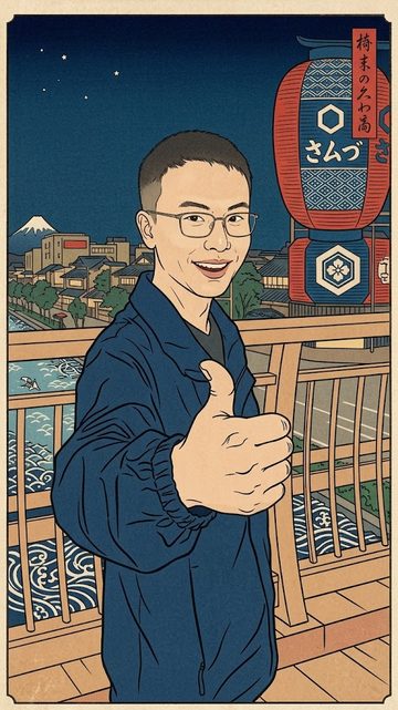 17 · 祝福动作 · 浮世绘风格